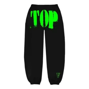 Vlone-Green-TOP-Black-pants